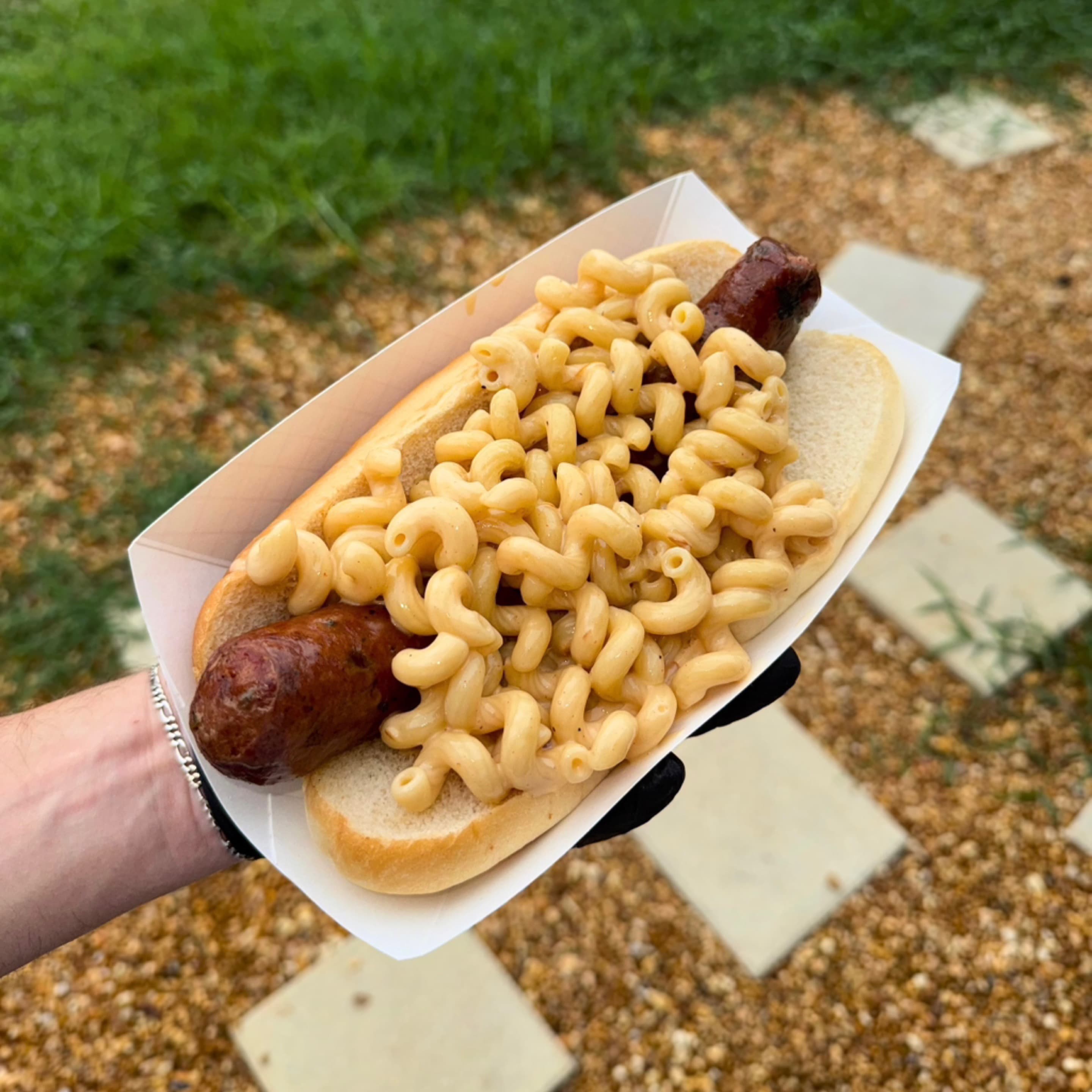 Jumbo Mac & Cheese Dog
