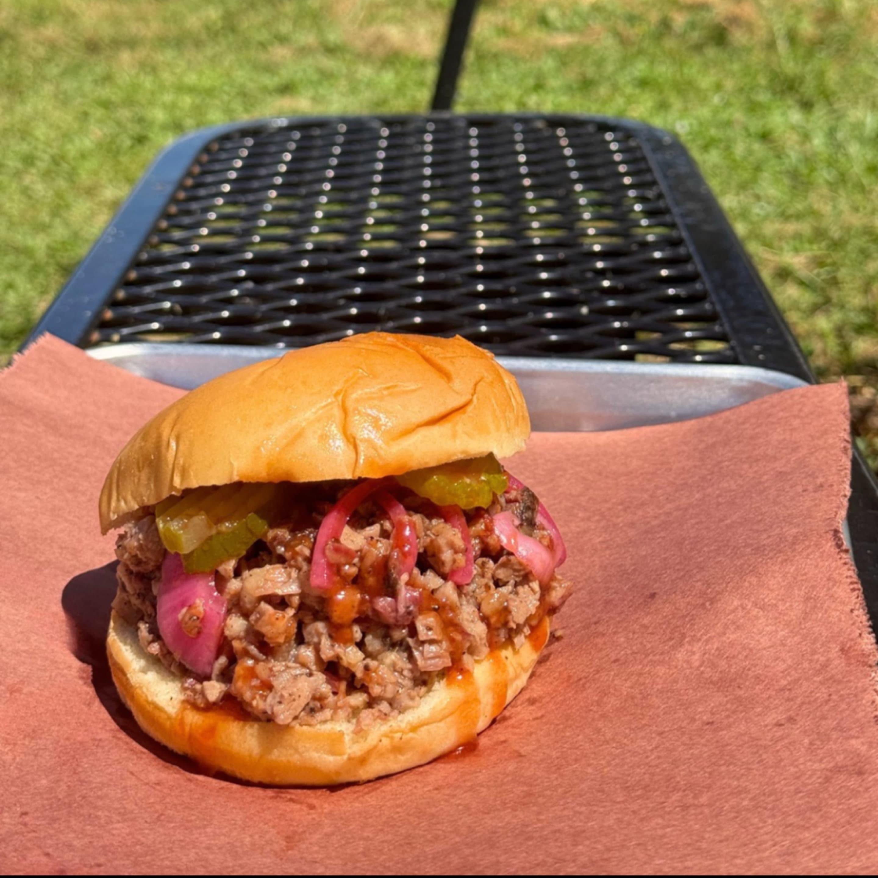 Chopped Brisket Sandwich